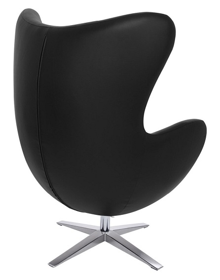 Fotel EGG Szeroki PU Czarny