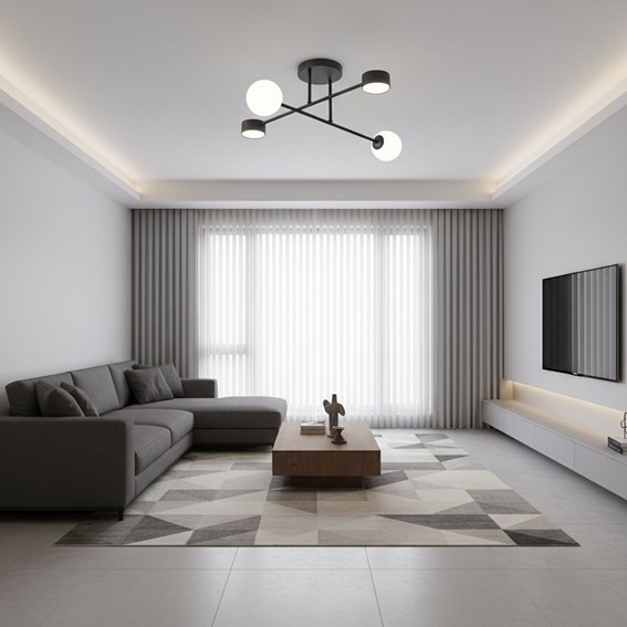 Lampa Sufitowa HOLON 4 Czarny