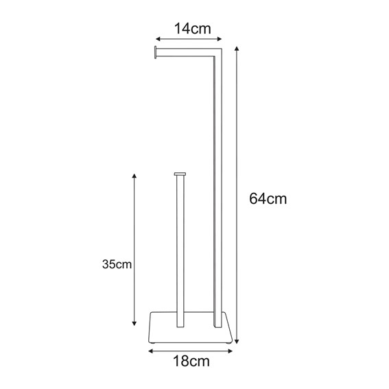 Stojak na Papier Toaletowy KS-54 Beżowy