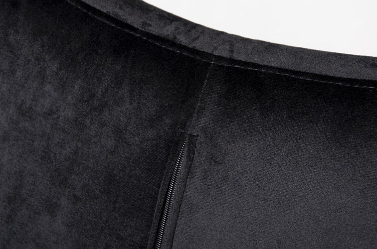 Fotel EGG Szeroki Velvet Czarny