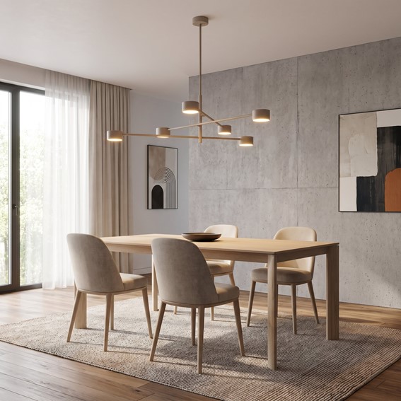 Lampa Sufitowa NATSU 6 Beżowy