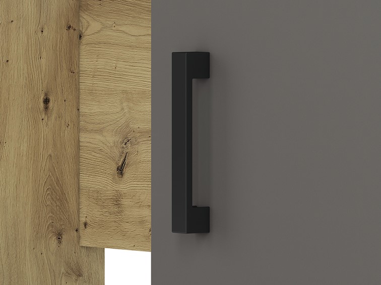 Biurko FINI 08 Dąb Artisan/Biały/Antracyt