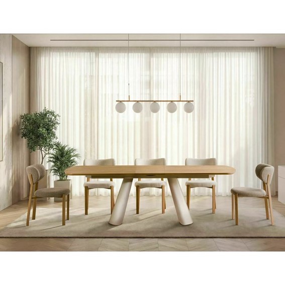 Stół Rozkładany CANON (240-200)x100cm Dąb/Kaszmir