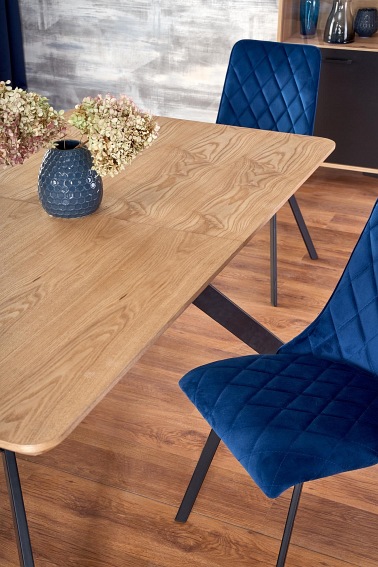 Stół Rozkładany Bacardi 90x160 Dąb/Czarny