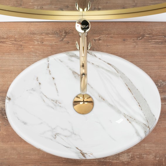 Umywalka Nablatowa LINDA LAVA Biały