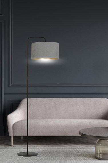 Lampa Podłogowa HILDE LP1 Czarny/Szary