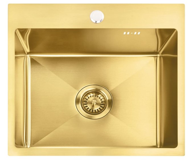 Zlewozmywak Stalowy LEO 50 Złoty Szczotkowany
