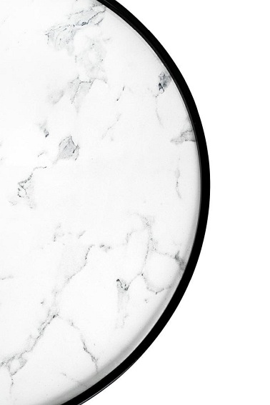 Stolik Padrino 59x59x50 Biały/Czarny