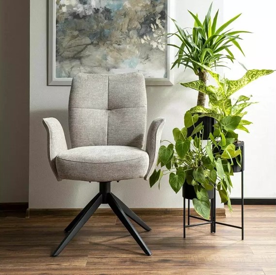 Krzesło WING Brego Czarny/Jasny Beżowy 31