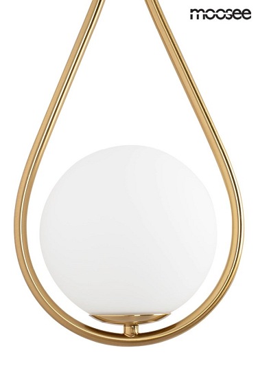 Lampa Ścienna ROMA Złoty/Biały