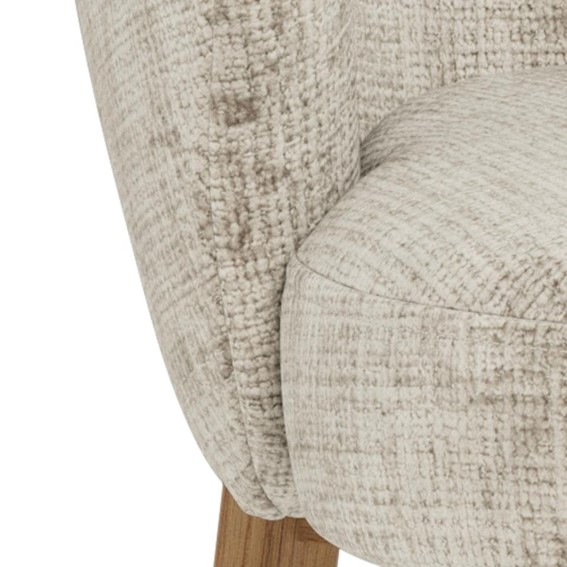 Krzesło DARLENE Dąb Naturalny/Beżowy