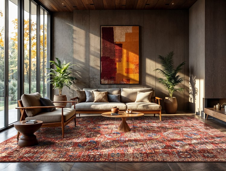 Dywan KASAK AKSOUL 9841 140x200 cm Czerwony