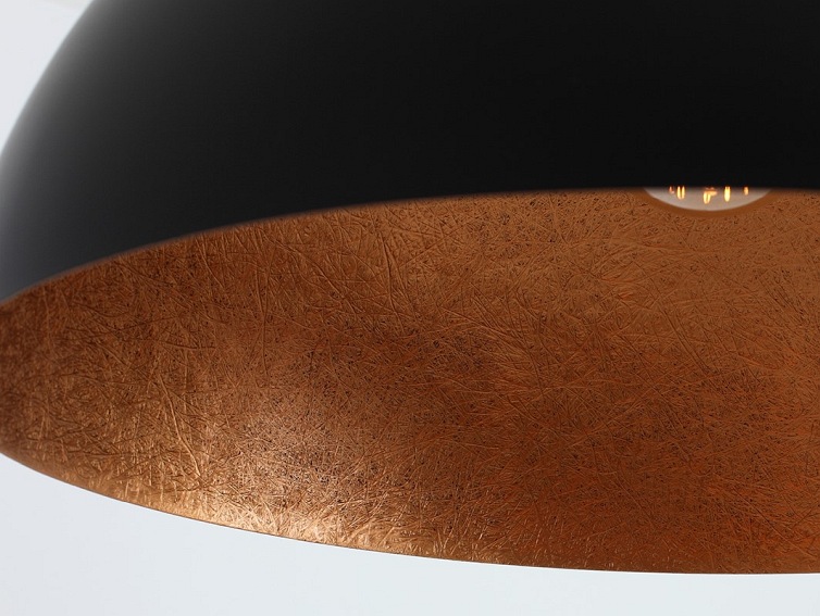 Lampa wisząca LORD 50 – miedziano-czarny