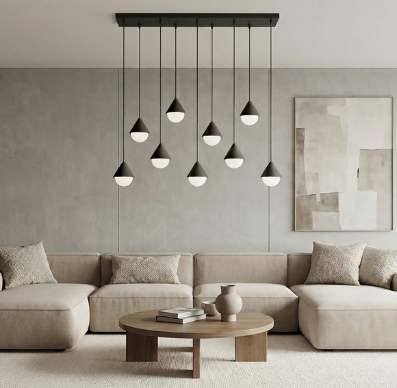 Lampa Wisząca GIRO 9 Czarny