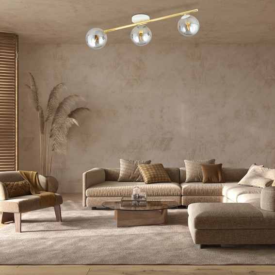 Lampa Sufitowa SPLENDI 3 Biały/Grafitowy