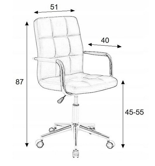 Fotel Obrotowy Q-022 Ekoskóra Różowy