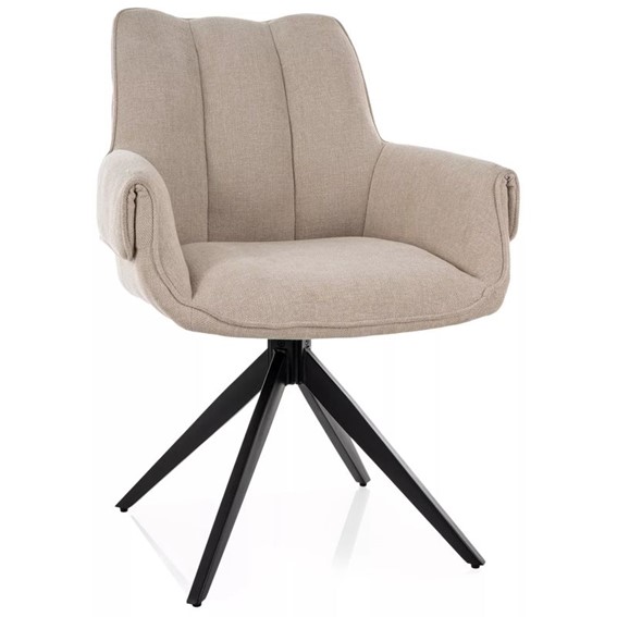 Krzesło GIO Jasny Beż/Czarny Mat