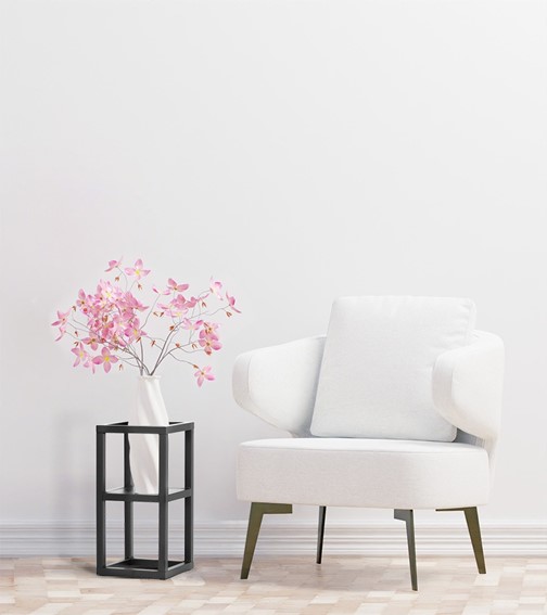 Kwietnik KAJA HOME KS-01 S Czarny