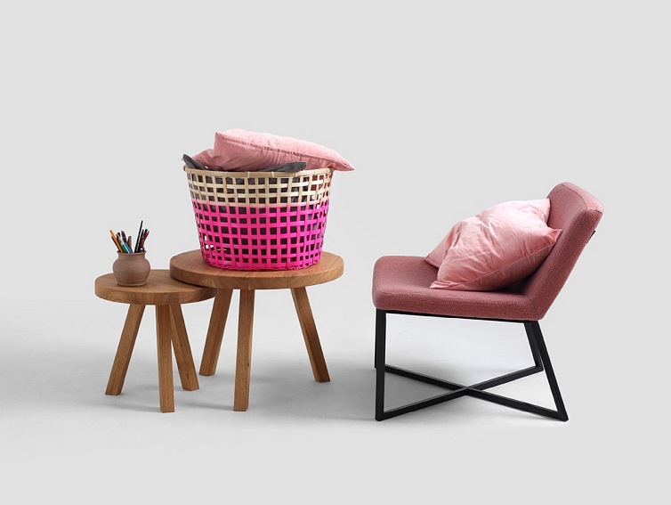 Stół Kawowy Treben 60x45 Dąb Lity Gładki