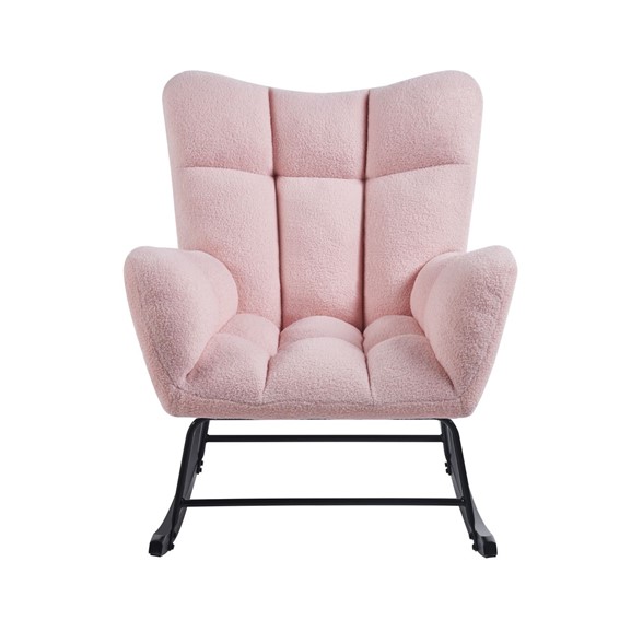 Fotel Bujany TEDDY FR4-FX Różowy