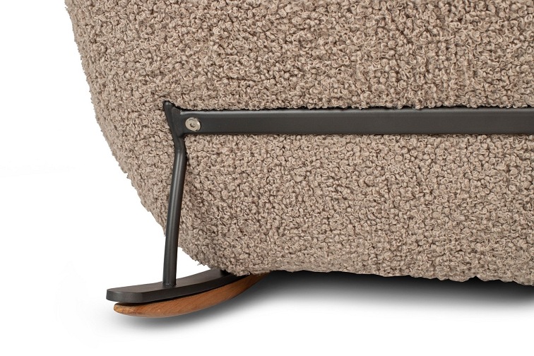 Fotel Bujany Plush Teddy 102x80x91 Ciemny Beżowy