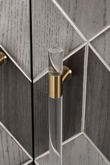 Komoda STILIG ST504 Szary/Brązowy