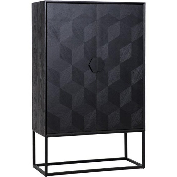 Komoda BLAX - 2 drzwiowa Czarny
