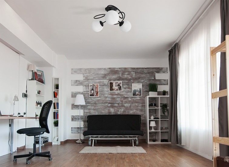 Lampa Sufitowa NELA K-5350 Czarny/Biały