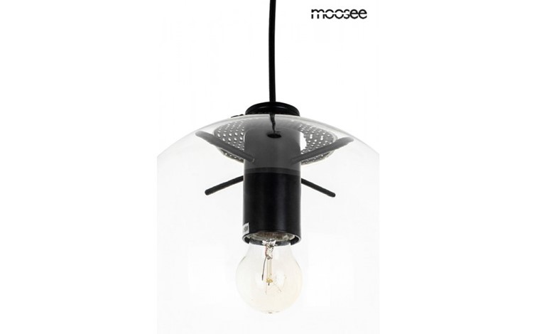 Lampa Wisząca SANDRA 35 Transparentny/Czarny