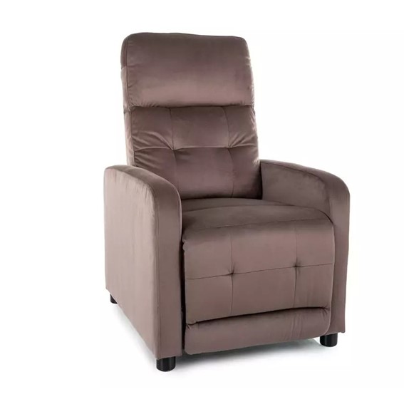 Fotel Rozkładany OTUS Velvet Cappuccino/Czarny