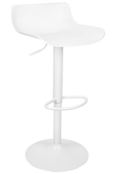 Krzesło Barowe Regulowane Snap Bar 44x43x75 Biały