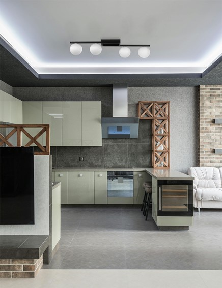 Lampa Sufitowa KORFU K-5460 Czarny/Biały