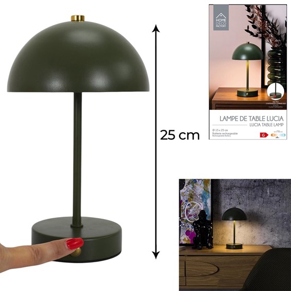 Lampka Stołowa FUNGHI Zielony