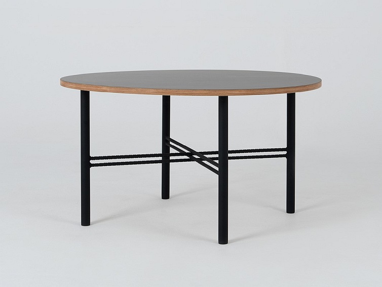 Stół Kawowy PENTO 80 Czarny/Naturalny