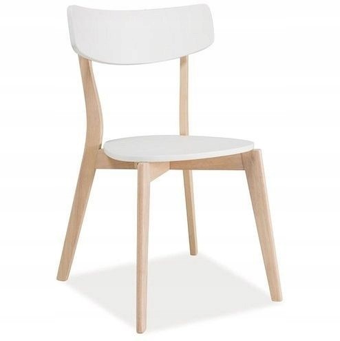 Krzesło TIBI Dąb Bielony/Biały