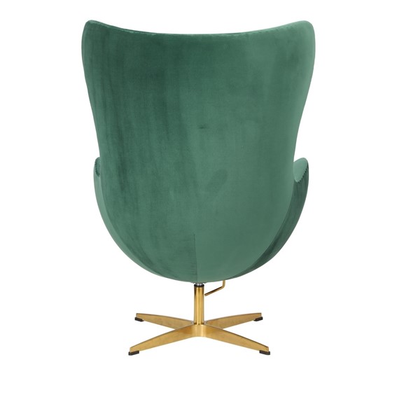 Fotel JAJO Velvet Zielony/Złoty