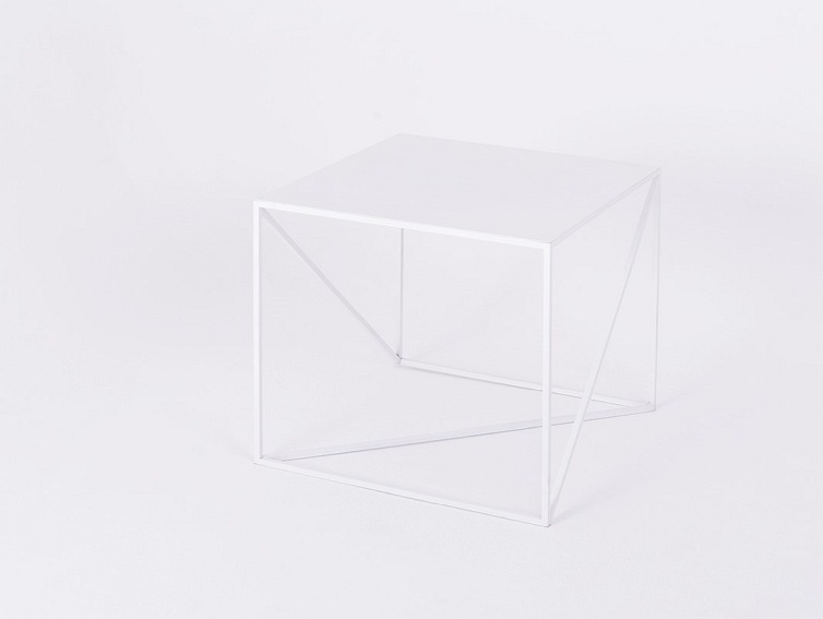 Stolik Memo Metal 50x50x45 Biały