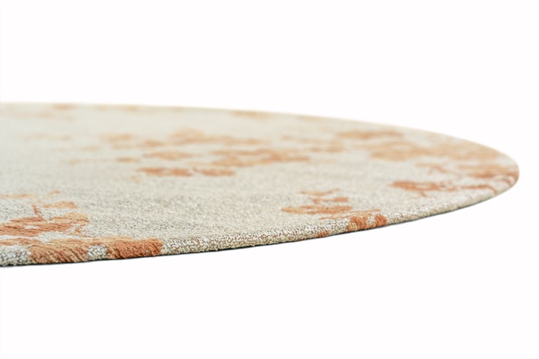 Dywan SAKURA PETAL DEW ROUND 9834 Fi240cm Beżowy/Pomarańczowy