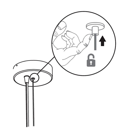 Lampa Wisząca PIANETA 35 CABLE HANG Biały