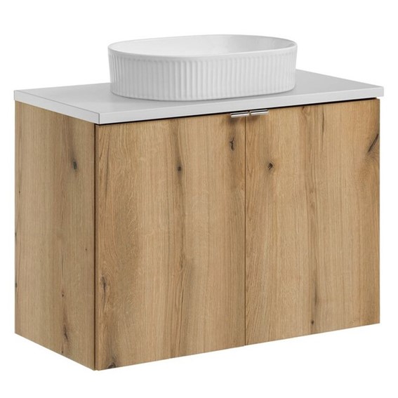 Zestaw Meblowy BEYOND 80cm Biały Mat/Dąb Coast Evoke