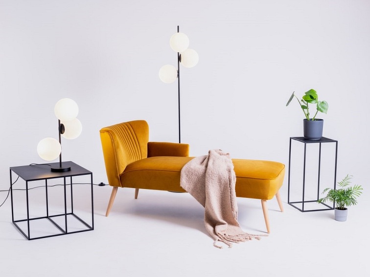 Lampa Podłogowa Bobler 35x40x155 Czarny