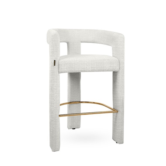 Krzesło Barowe LOGAN Biały