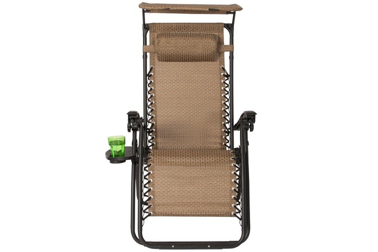 Leżak Ogrodowy z Daszkiem Zero Gravity Aruba Brązowy