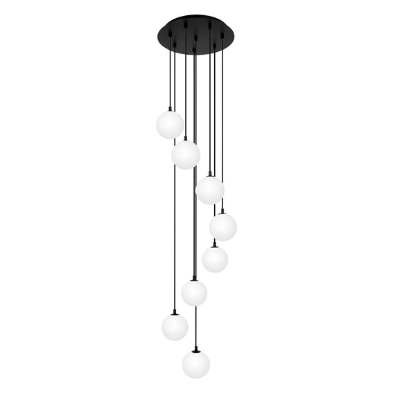 Lampa Wisząca ASPEN K-5552 Czarny/Biały