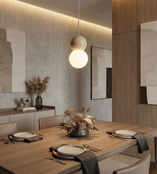 Lampa Wisząca LOOP 1 Beżowy