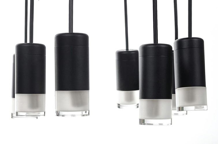 Lampa Wisząca FLUSSO 8 Czarny