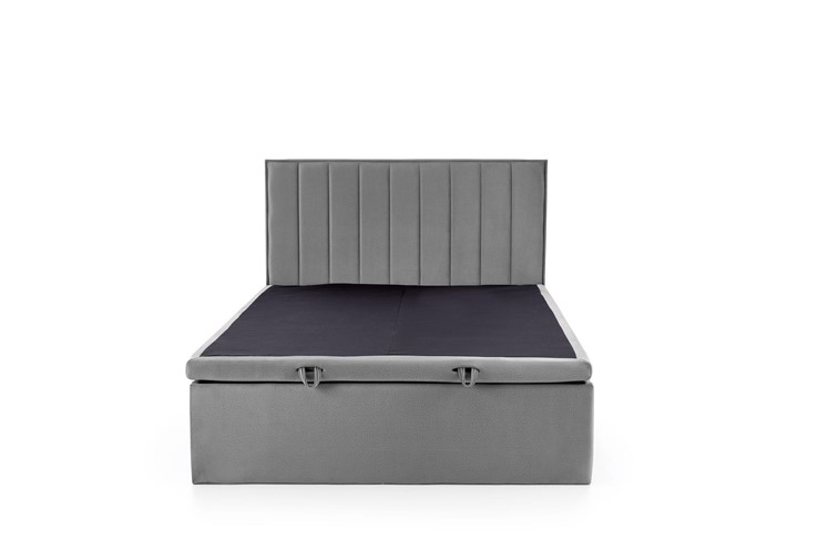 Łóżko Kontynentalne Tapicerowane ASENTO 160x200 Popiel