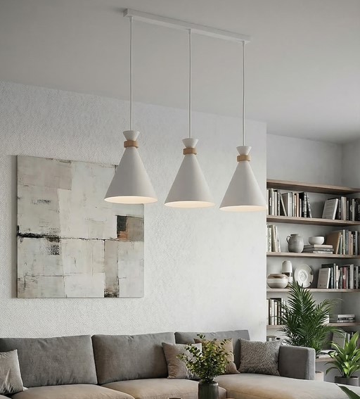 Lampa Wisząca ZERO 3 Biały