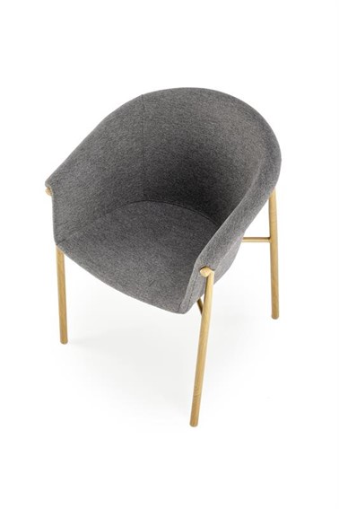 Krzesło K489 Naturalny/Popielaty