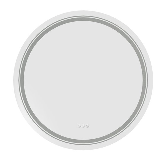 Lustro Ścienne DOVER 60 cm Srebrny